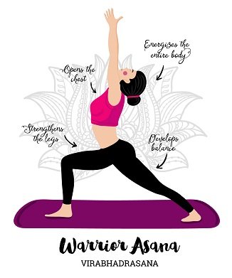 Warrior-Asana-for-belly-fat-reduce-in-a-week