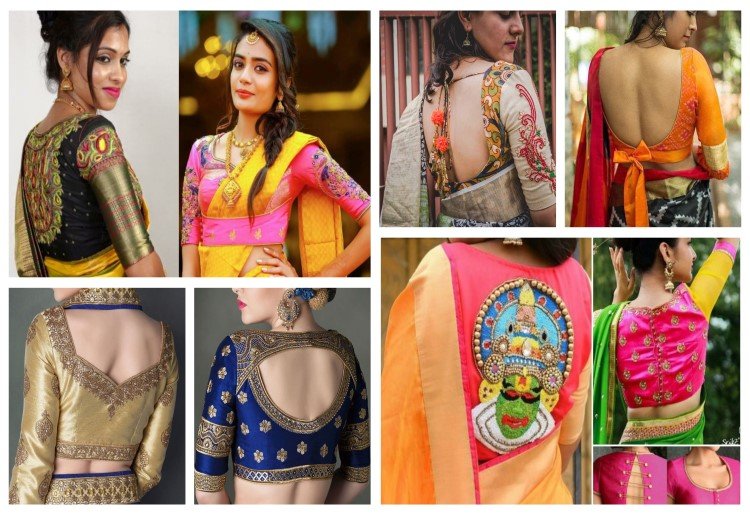 images-of-silk-saree-blouse-designs