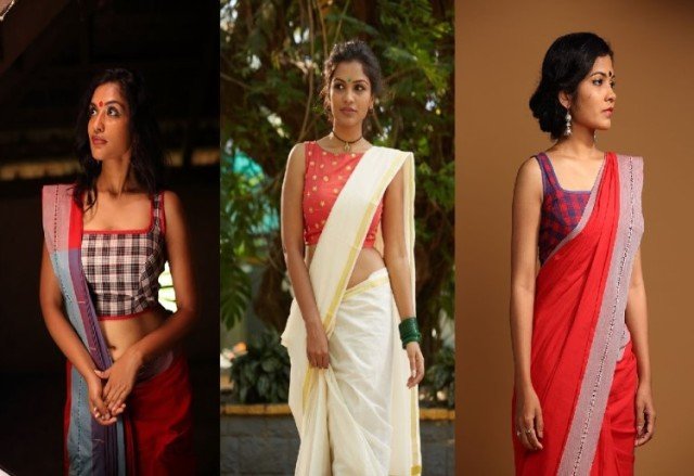 silk-saree-blouse-designs-high-neck