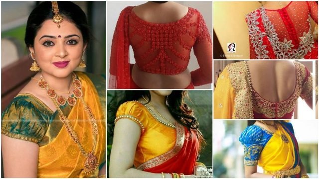 silk-saree-blouse-designs