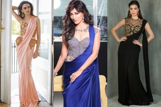 traditional-saree-gown-designs