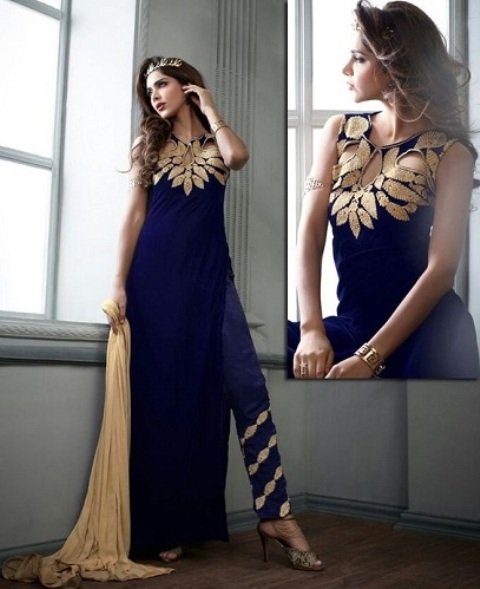 Salwar-Suit-with-Pant-Style