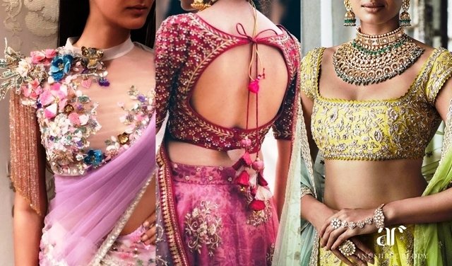 Blouse-Designs-for-Lehenga-Saree