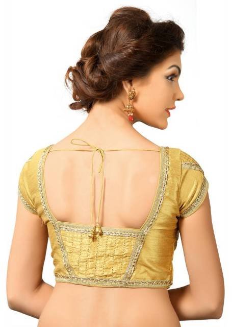 Golden-and-yellow-patterned-blouse