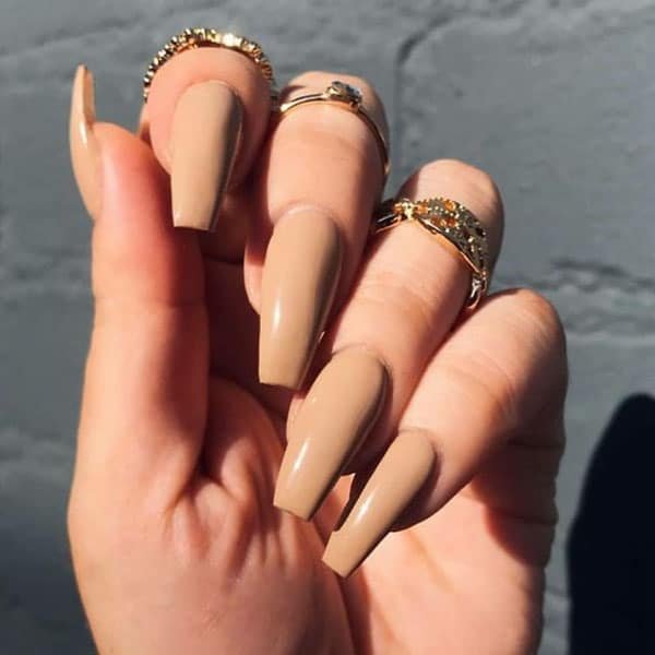 Beige-Color-Nails