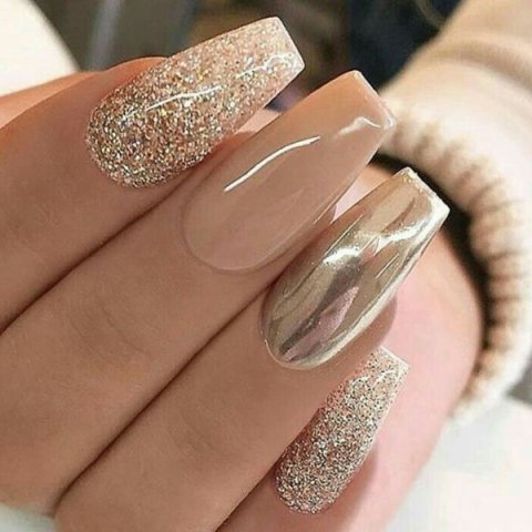 Glitter-Nails-Fall-Colors