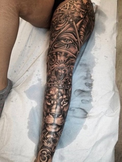 Best-Leg-Sleeve-Tattoo