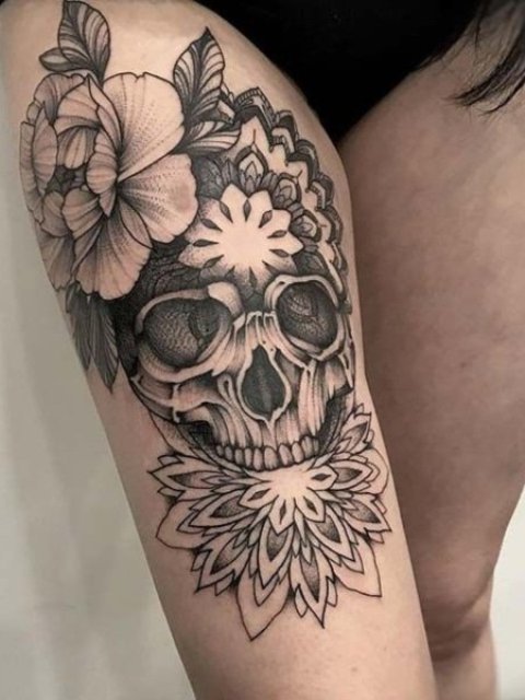 Best-Skull-Leg-Tattoo