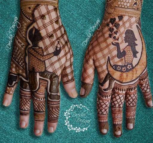 Chic-Personalized-Back-Hand-Mehndi-Design