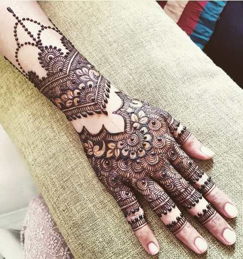 Elegant-Rajasthani-Back-Hand-Mehndi-Designs