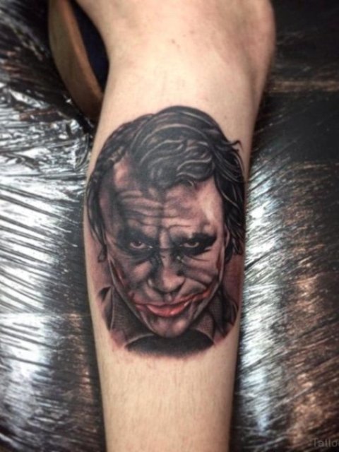 Joker-Leg-Tattoo-for-Girls