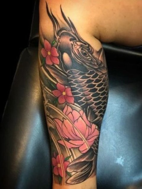 Koi-Fish-Tattoo-Leg-for-Girls