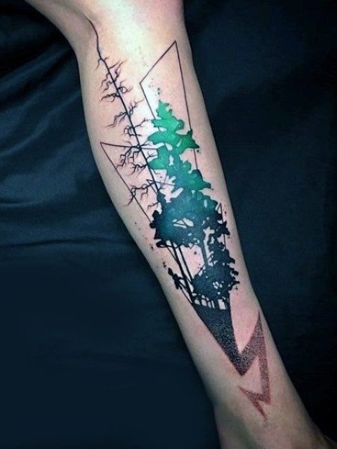 Nature-Leg-Tattoo-for-Women