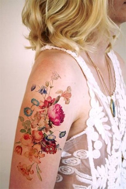 An-Strange-Bouquet-Tattoos