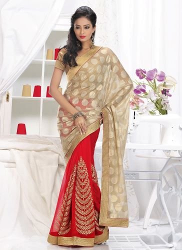 Georgette and Net Saree