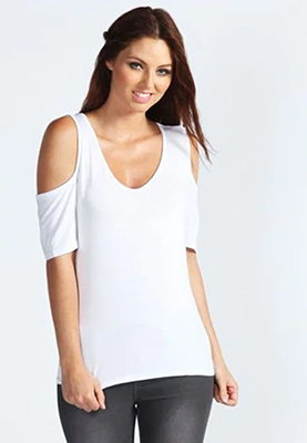 Cold-Shoulder-Top-T-Shirt-Cutting-Style