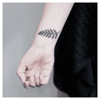 Fern-Leaves-Wrist-Tattoo