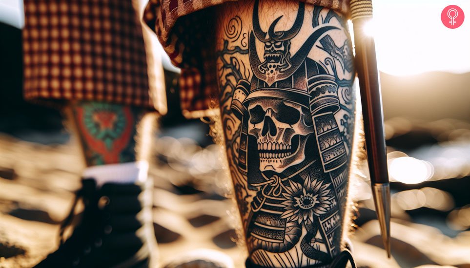 Japanese-Samurai-Skull-Tattoo