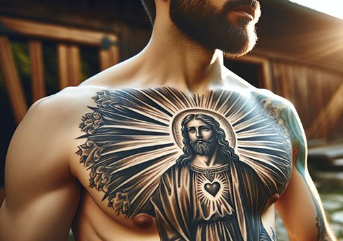 Jesus-Christ-Chest-Tattoo