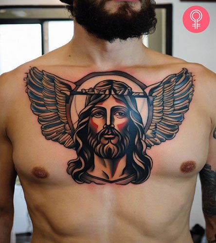 Man-with-a-Jesus-chest-tattoo