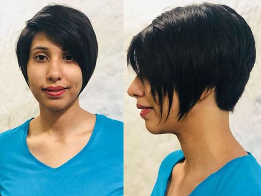 Short-Hairstyles-For-Women-Indian