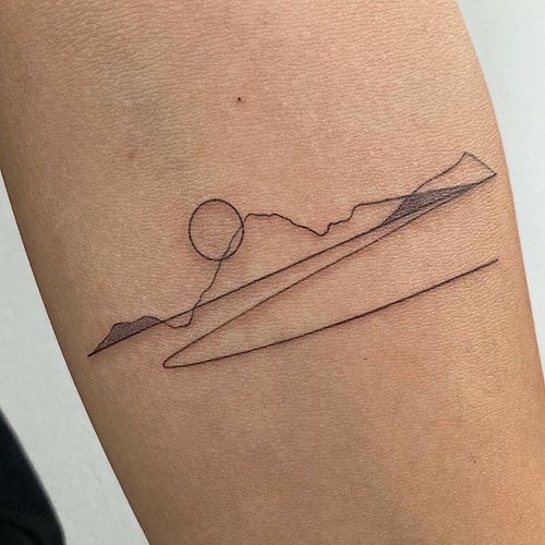 Simplistic-mountain-tattoo